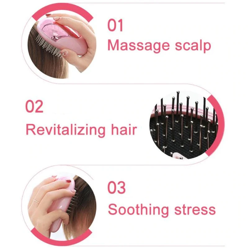 Волшебная портативная электрическая Ионная Щетка для волос мини ионная