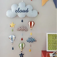 diy handmade fabric wall decoration pendant bed bell tent hanging kids room decoration clouds style children room baby nursery
