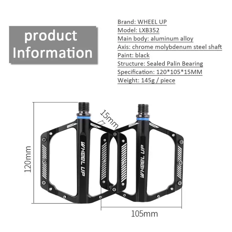 

1Pair Ultra-Light Bicycle MTB Road Mountain Bike Pedals Aluminum Alloy Anti-Slip Universal Bicycle Pedals For Bike Accessories