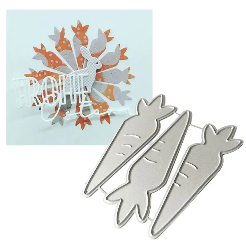 Морковь металла резки штампы Трафаретный Скрапбукинг DIY штамп для альбомов