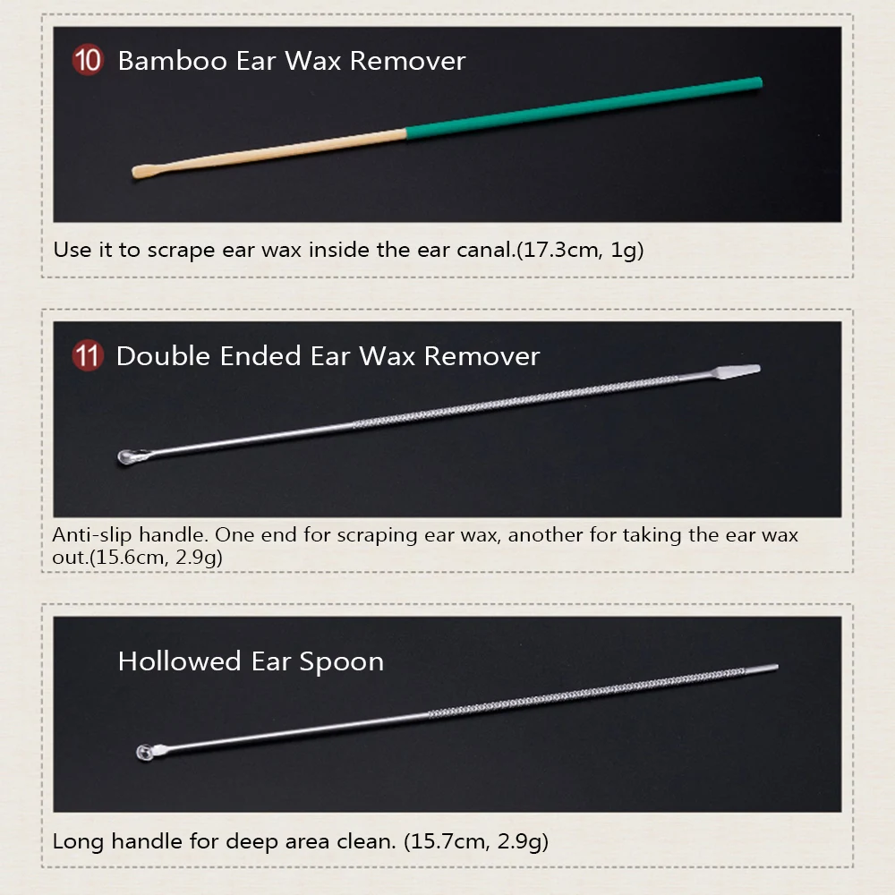 4 шт./8 шт. ложка для чистки ушей|Уход за ушами| |