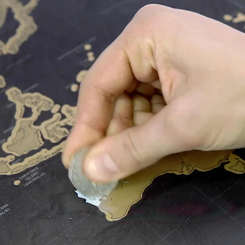 Ретро-журнал с защитой от царапин карта мира персонализированная фотография