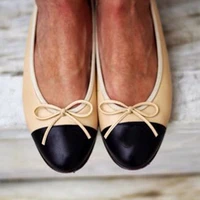 luxury brand new fashion ins hot chic skin leather cosy sole for walking leisure casual shoes women shoes ballet flats