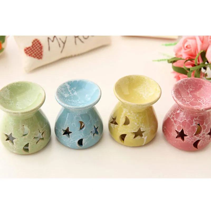 1 шт. керамические лампы для эфирных масел полые звезды узор луны простой аромат