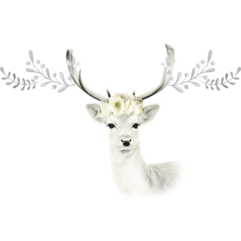 Креативные настенные стикеры в виде оленя украшение для детской комнаты