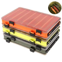 double side thickening 14 compartments squid fishing lure box for shrimp bait minnow lures storage case