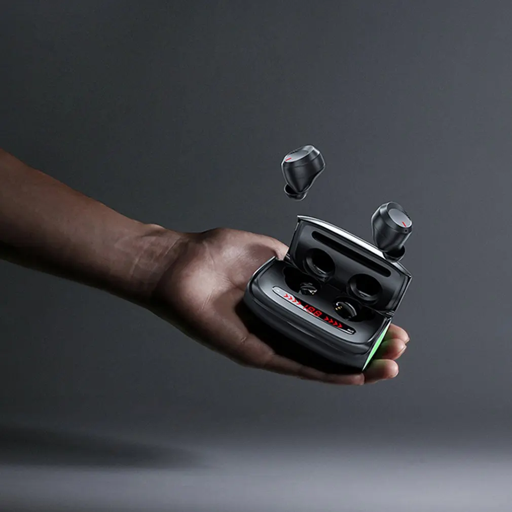 

T11 5372 Durable Headphone Digital Display Of CVC Noise Reduction Mobile Power Function Wireless Sports In-ear Headset