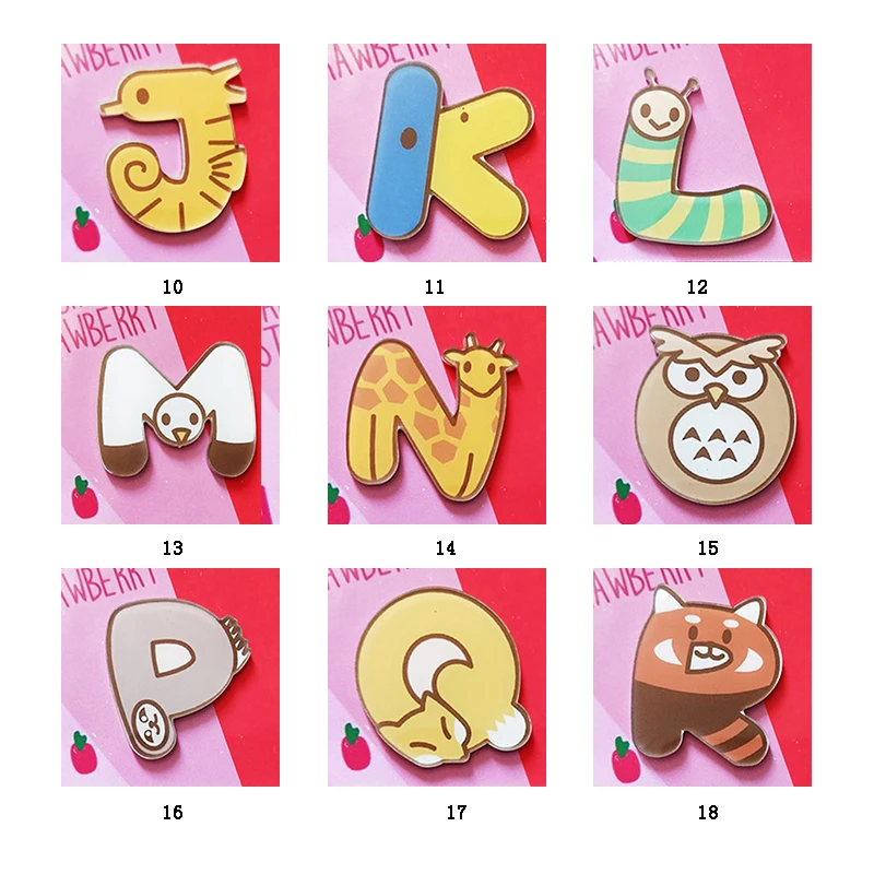 Рождественские Мультяшные животные буква английское имя дети как кухня наклейка