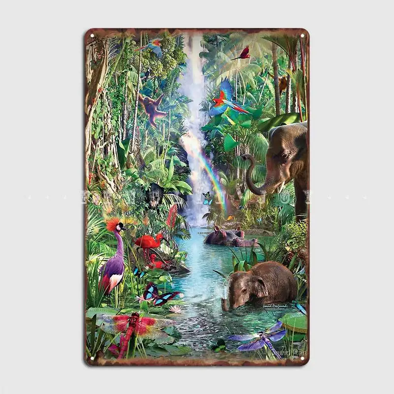 

Jungle Book Poster Metal Plaque Cinema Living Room Garage Club Design Wall Decor Tin Sign Poster