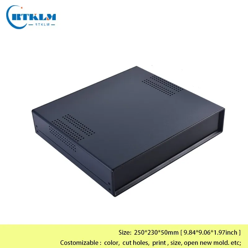 Caixa de Junção Cercos de Ferro para Caixa de Junção Ferro Preto Projeto Caixa Faça Você Mesmo Cercos de para Eletrônica Escudo Desktop 250*230*50mm