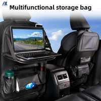 universal car back seat organizer multi pocket storage bag tablet holder hanging tray support table container phone ipad travel
