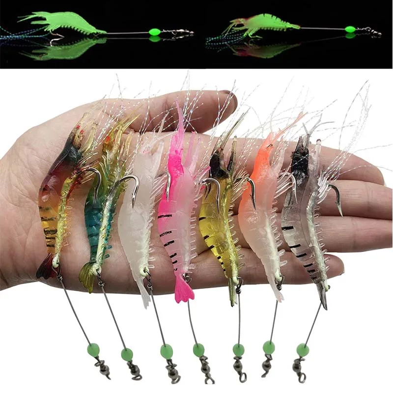 

1 шт., мягкая рыболовная приманка с крючками