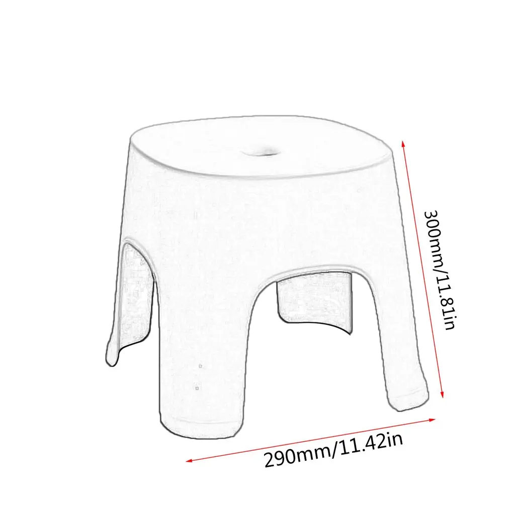 

Bathroom Row Bench Stool Household Bathroom Stool Plastic Stool Thicken Non-slip Shoe Bench Child Stool Foot Bench