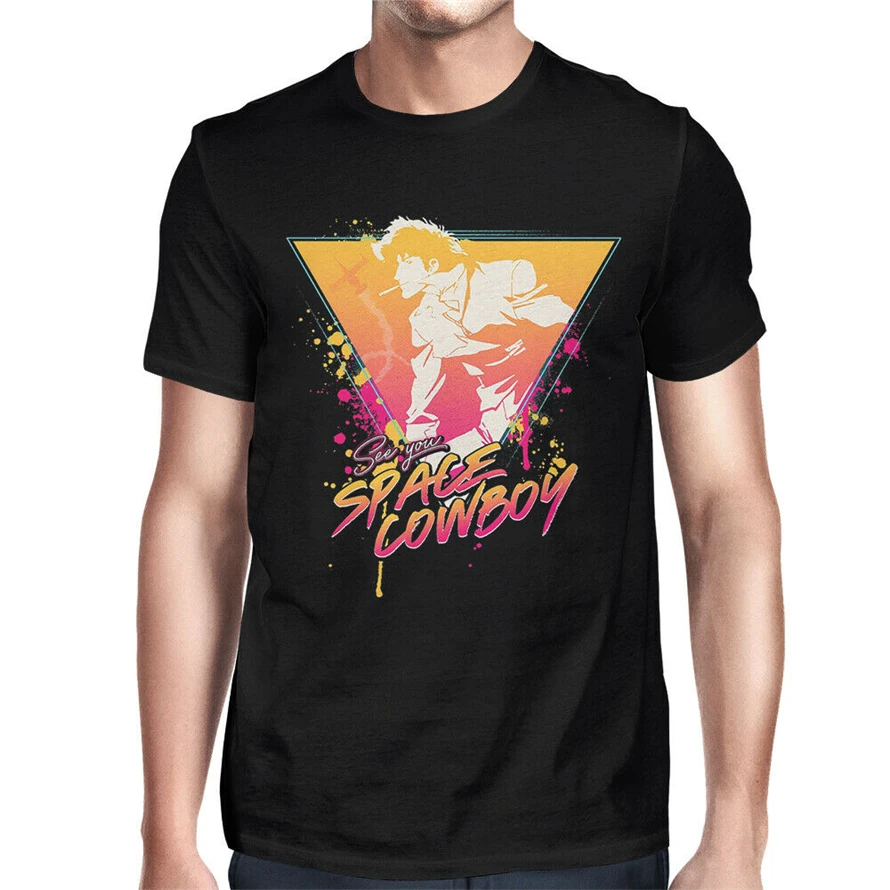 Ковбойская футболка Bebop аниме космическая ковбойская рубашка все размеры с