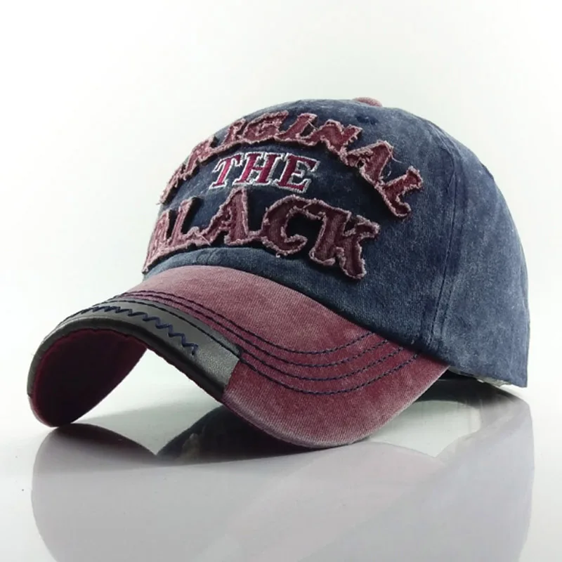 

Washed Cotton Baseball Cap Snapback Hat For Men Hip Hop Fitted Caps Women Casual Letter Caps Retro Bone Hats