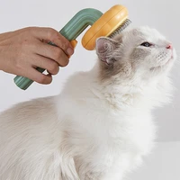 cat comb self cleaning slicker brush removes pet hair dog comb improves circulation skin friendly cleaner beauty product cw166