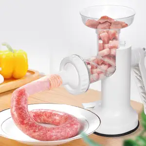 lhs new model manual meat grinder beef sausages maker hand operated food processors noodles grinder kitchen accessories gadgets free global shipping