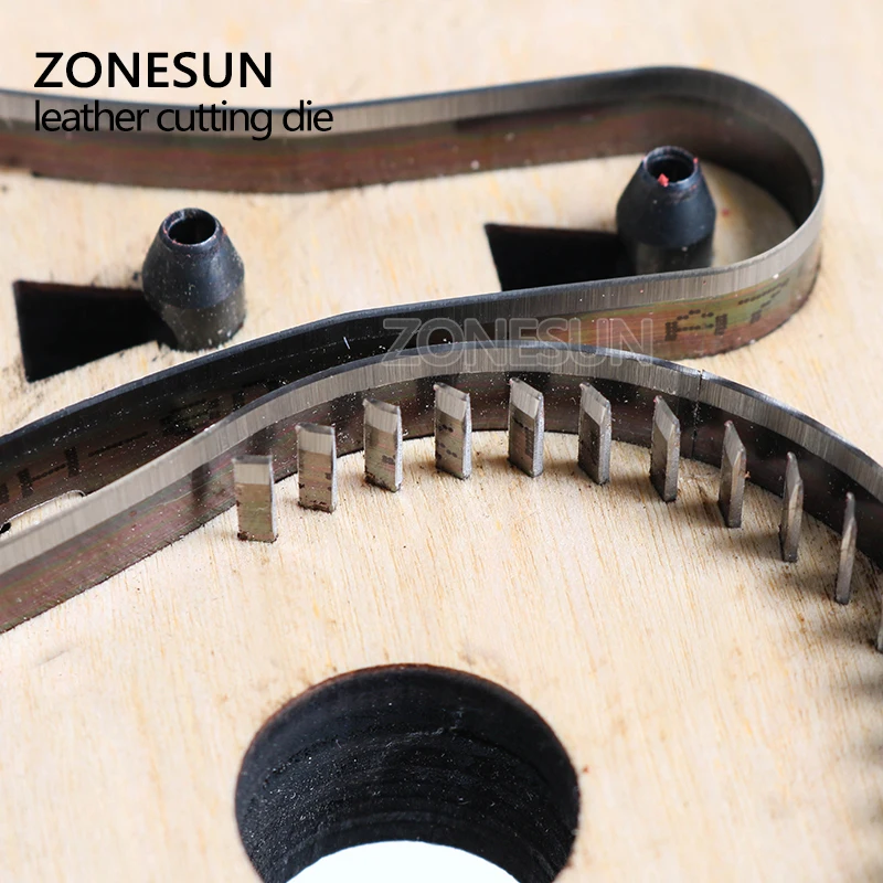 ZONESUN изготовленный на заказ кожаный штамповка Сделай Сам брелок деревянный
