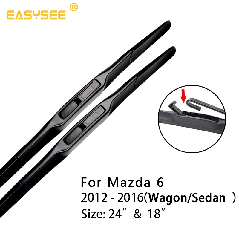 Щетки стеклоочистителя ветрового стекла для Mazda 6 Fit Hook Arms модель год с 2002 до 2014 2015