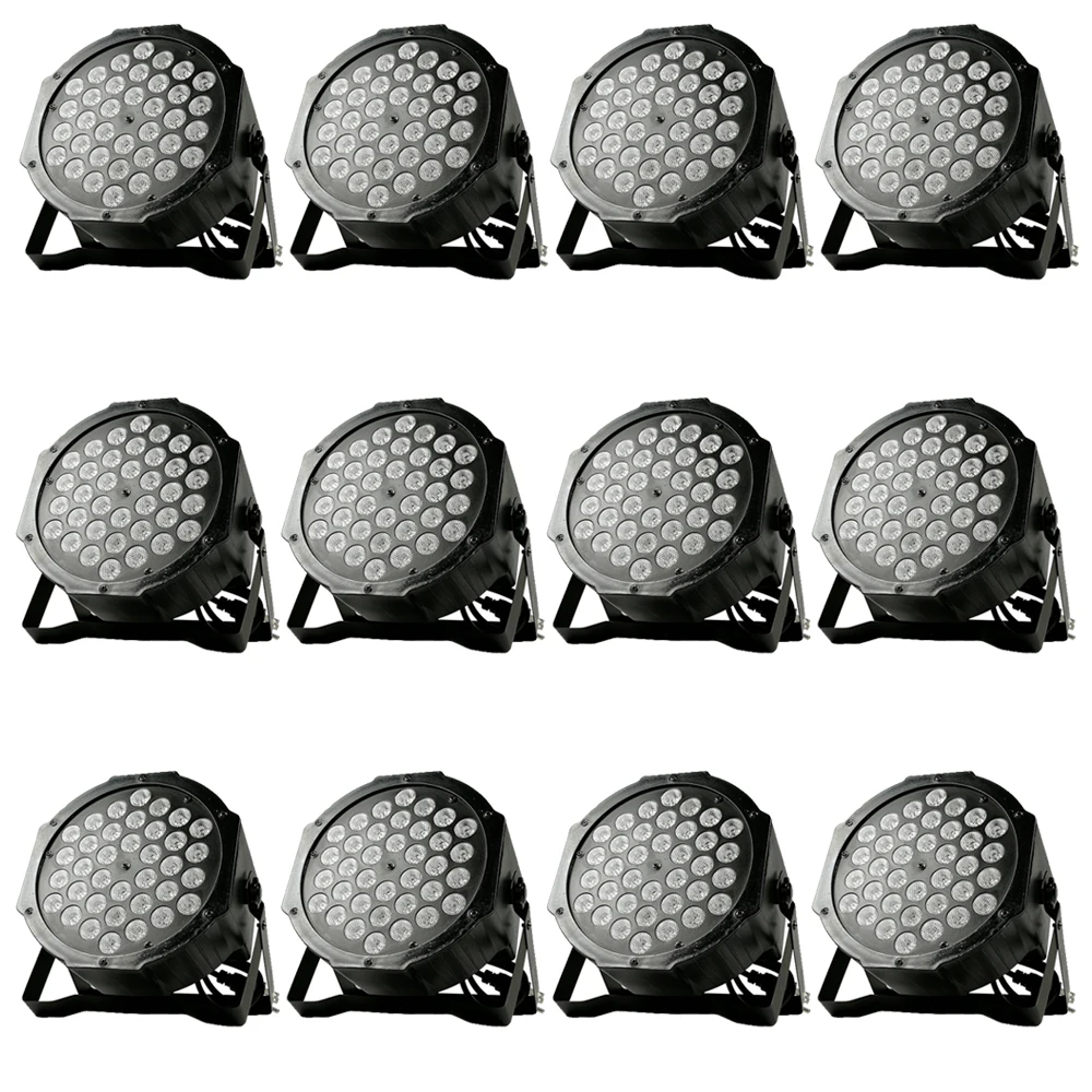 12 шт./36x3 Вт Светодиодный светильник для дискотеки управление DMX512 освесветильник