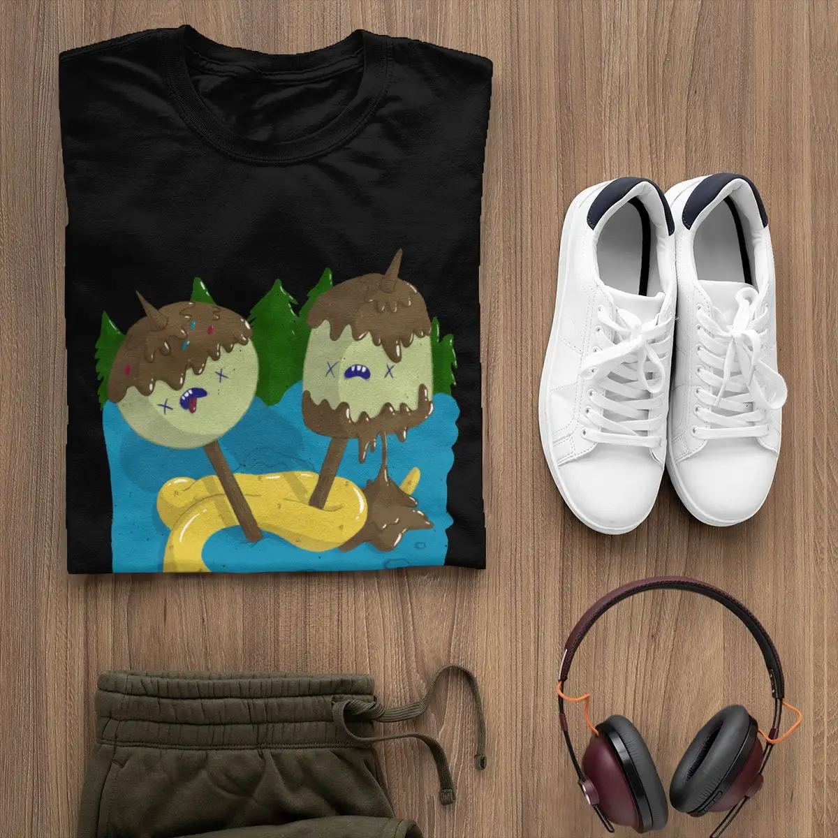 Футболка с надписью Adventure Time короткими рукавами в стиле рок Пляжная футболка