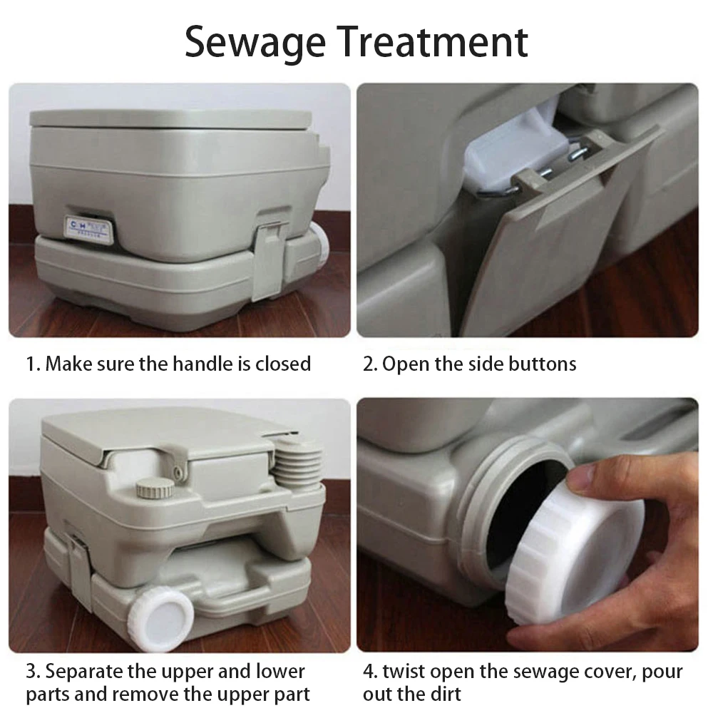 

20L Portable flush toilet Convenient Pregnant Movable Squatting Toilet for Travel Camping Hiking Outdoor Elderly Urinal Toilet Z