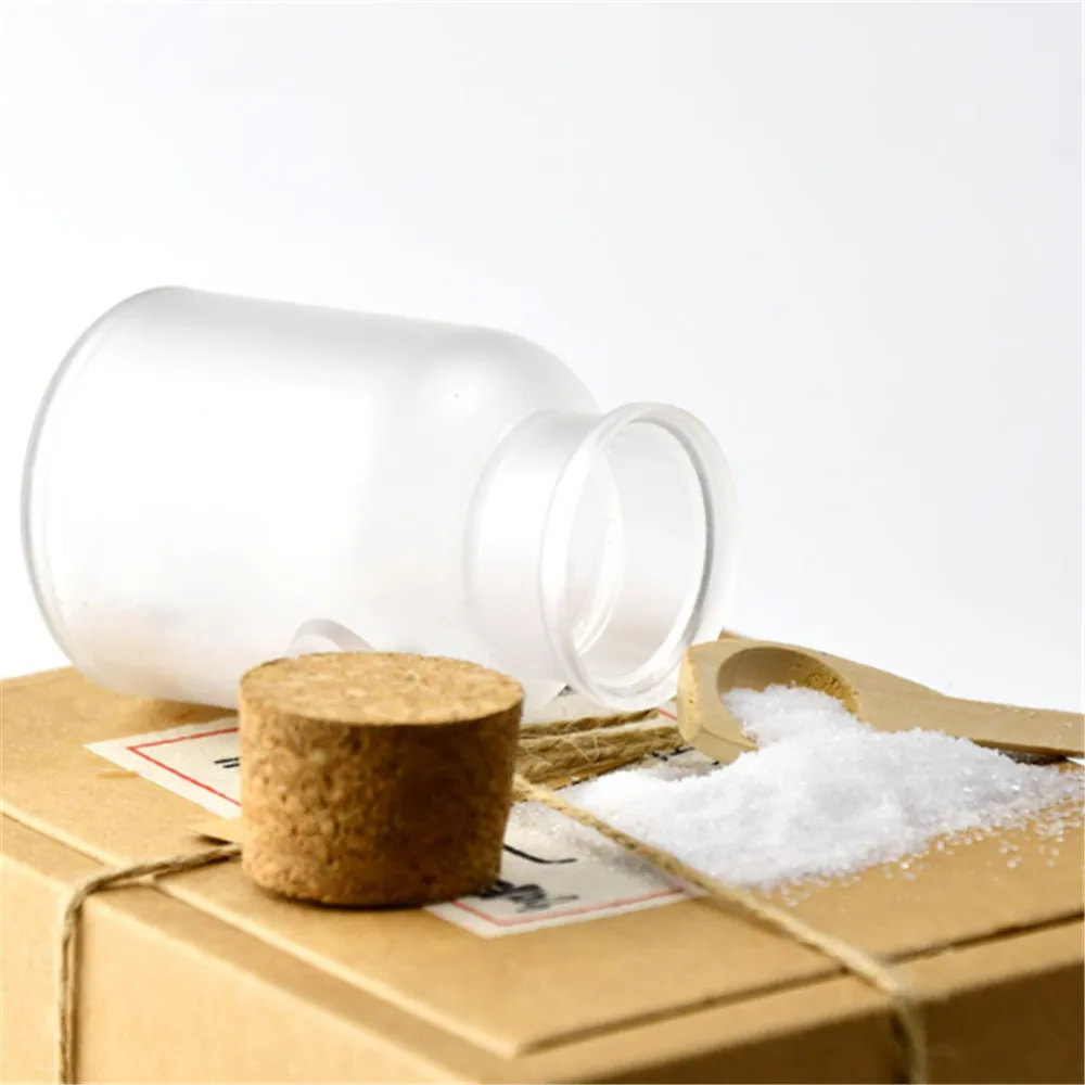 1 шт. 100/200/300ml прозрачный Соль для ванной бутылка Высокое качество ABS бутылки