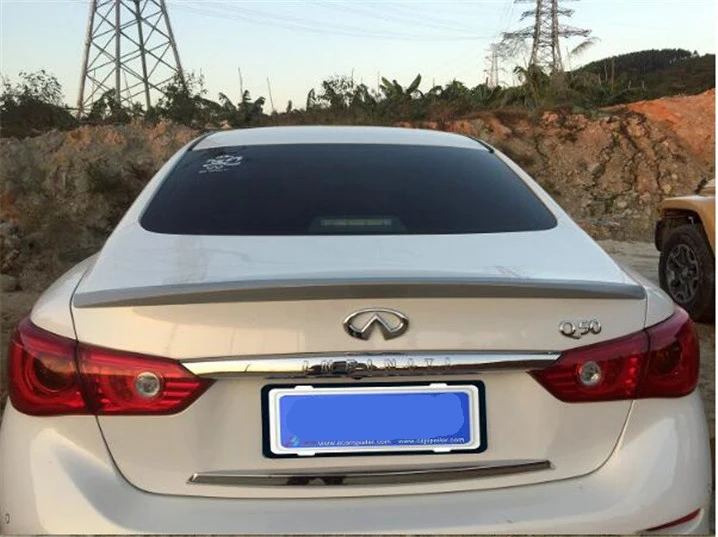 Спойлер для Infiniti Q50 Q50S спойлер из АБС материала заднего крыла автомобиля задний