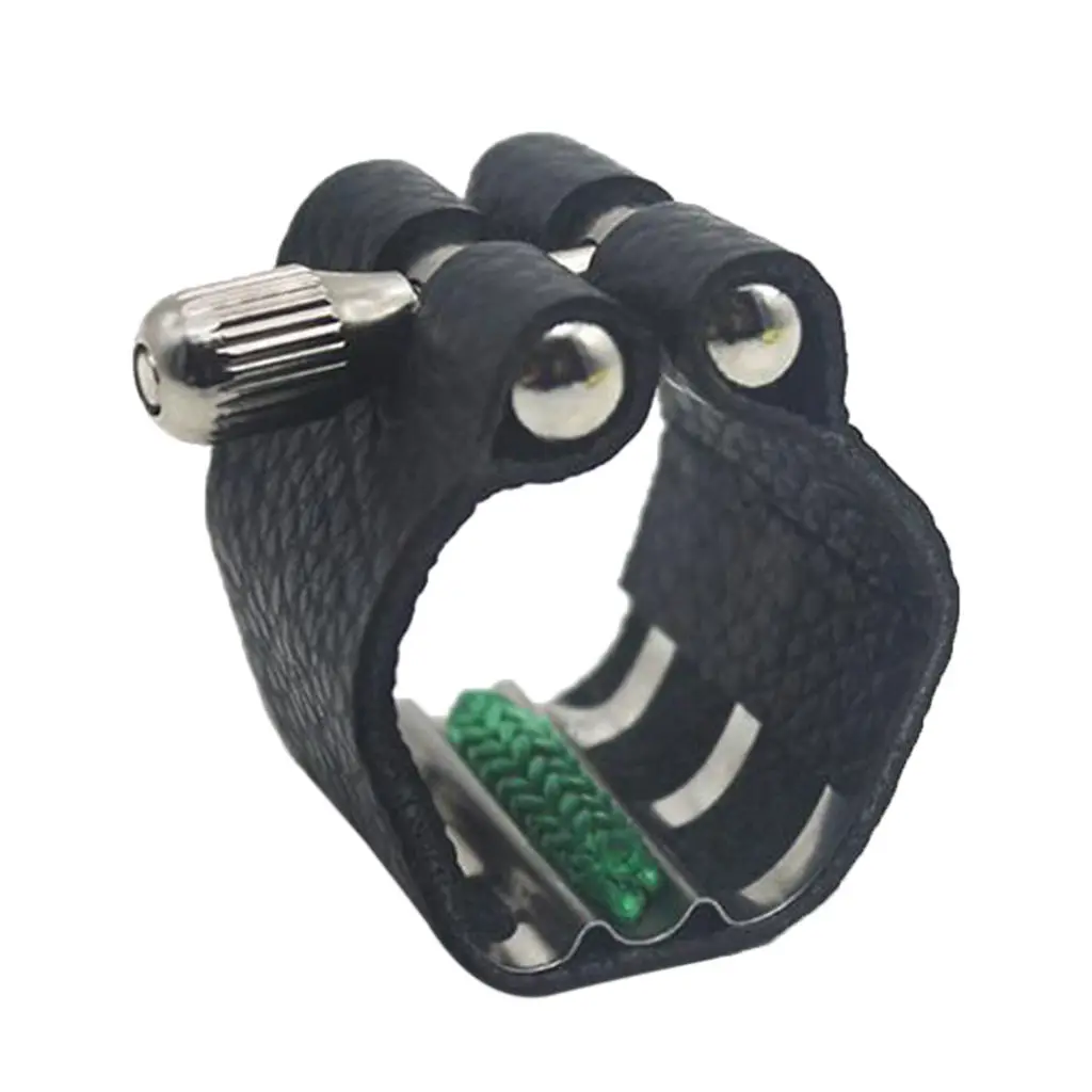 

PU Leather Alto Soprano Tenor Sax Mouthpiece Ligature For Instruments Accs