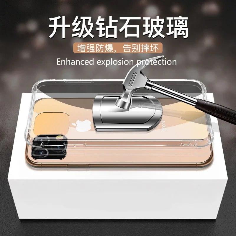 Прозрачное небьющееся осень мобильный телефон чехол для iphone 11 pro ТПУ закаленное