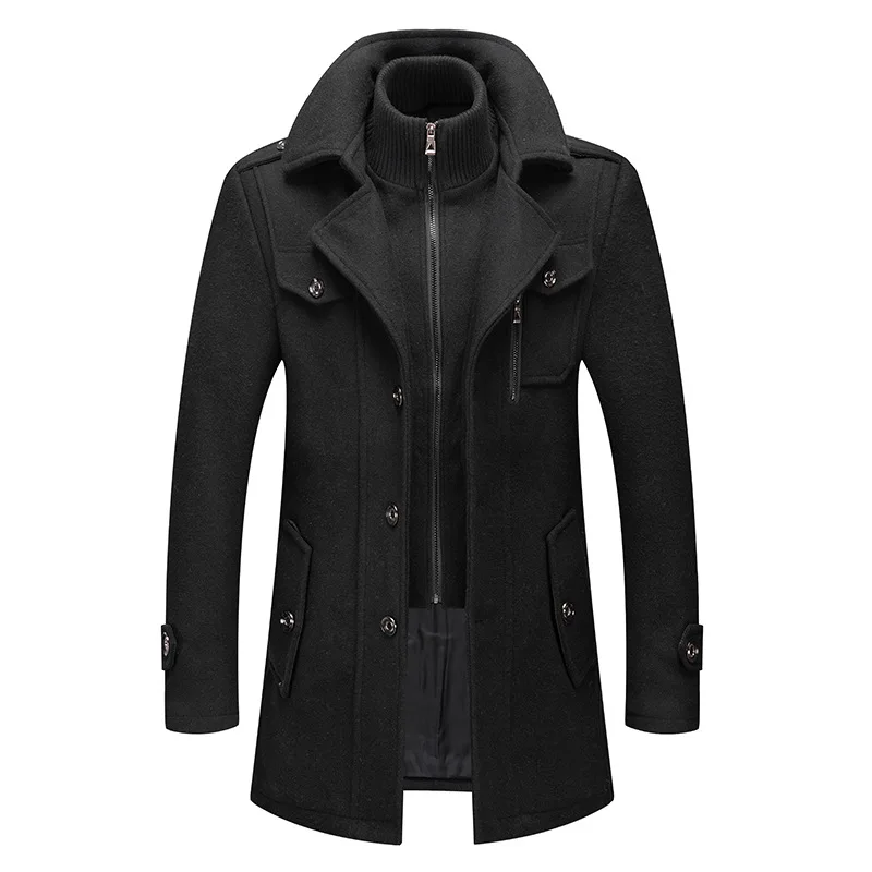 

Модное Длинное деловое пальто, женская осенне-зимняя шерстяная ветровка, черная прямая приталенная теплая меховая куртка, Casacos Acolchoados C