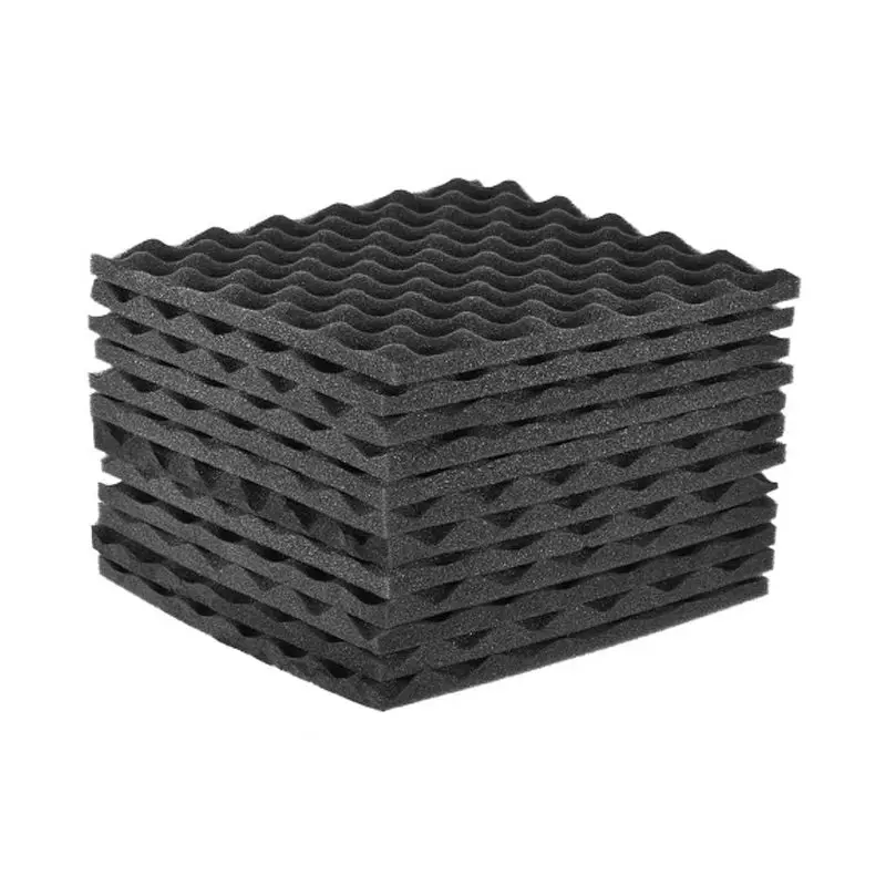 

New 12 Pack Studio Acoustic Foams Panels Sound Insulation Foam 30x30cm