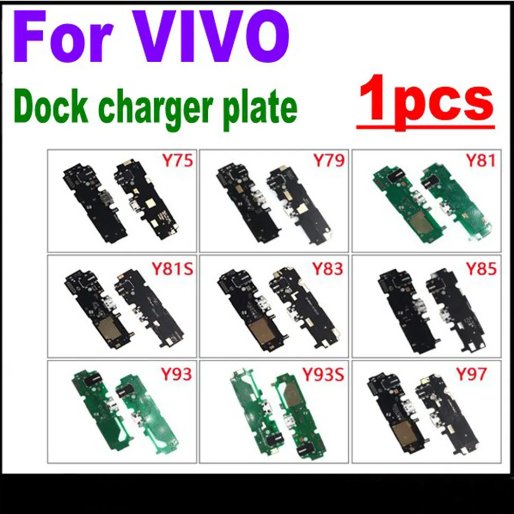 

1pcs For VIVO Y75 Y79 Y81 Y81S Y83 Y85 Y93 Y97 S A USB Charger Charging Port Ribbon Flex Cable Micro USB Dock Connector
