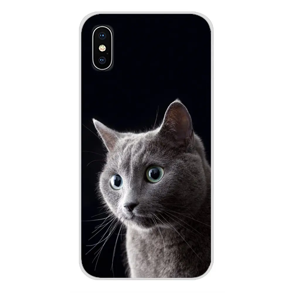 Аксессуары чехол для телефона русские синие кошачьи greeneyes Huawei Y5 Y6 Y7 Y9 Prime Pro GR3 GR5 2017