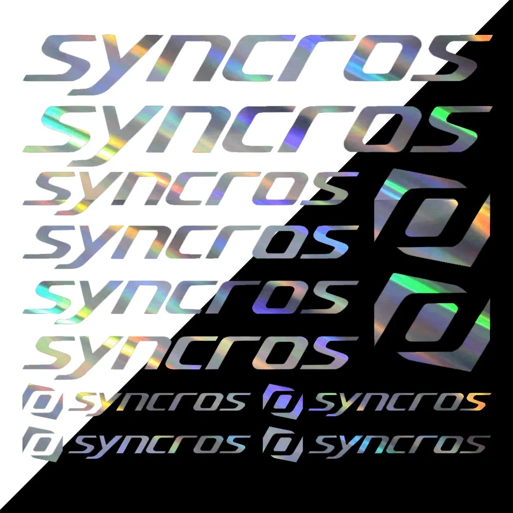 

SET OF 12 Pcs-Compatible For SYNCROS Bicycle Frame Vinyl Decal Sticker Graphic Set