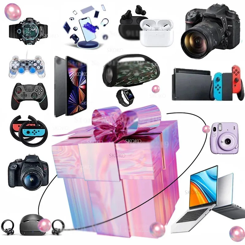

2022 Lucky Mystery Box 100% Most Popular Gifts Surprise High-quality Gift More Precious Item Electronic Products Novelty Gifts