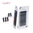 Ресницы Накладные из цветные ресницы натурального шелка, 12 линий