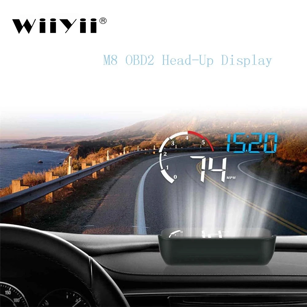 

GEYIREN 3.5'' OBDII Car HUD OBD2 Port Head Up Display M10 Speedometer windshield projector auto hud head-up display a100 hud