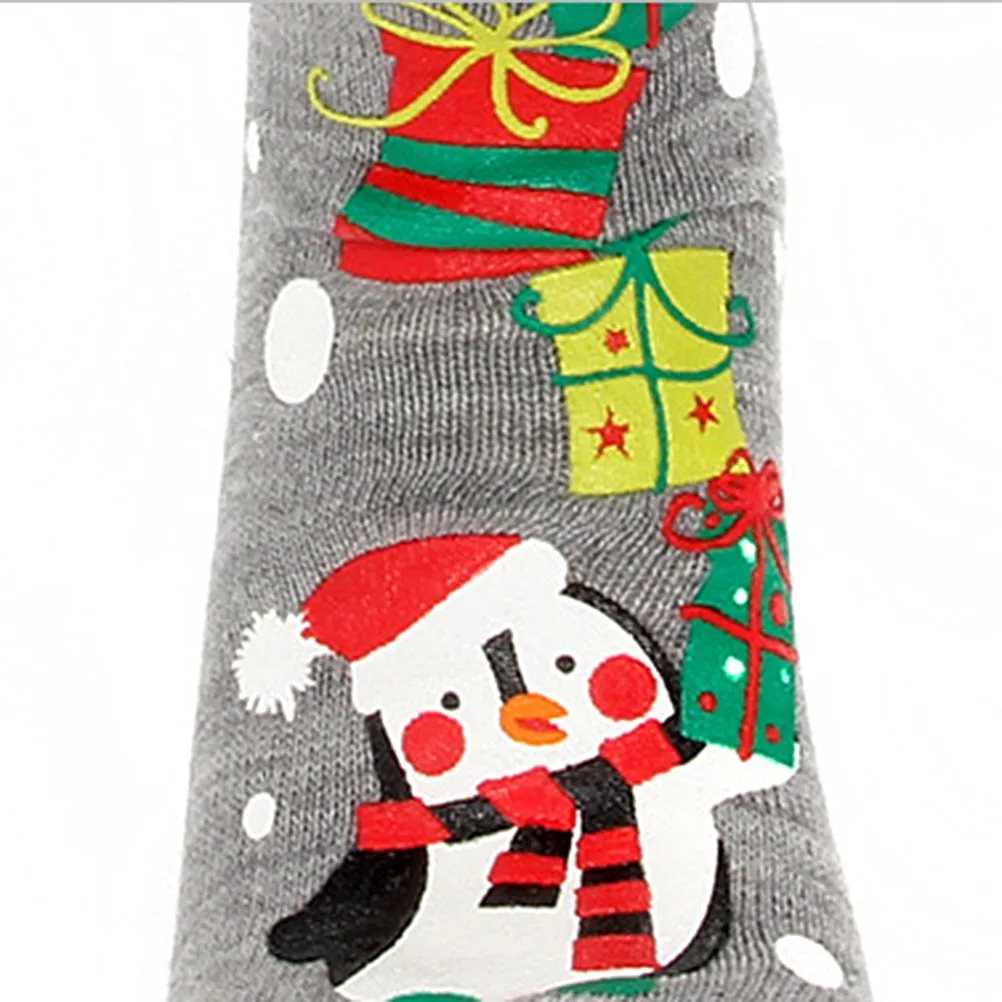 1 пара осенне зимние теплые рождественские носки с пальцами пятью новинка