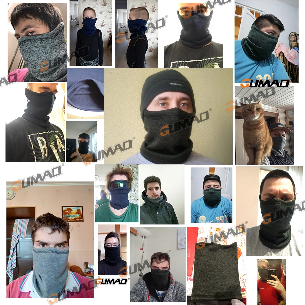 шея теплее Тактическая Балаклава Бандана флис шарф голову спорт бафф Шлем Лицо