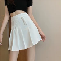 pleated skirt female summer new style korean casual loose and thin temperament short skirt skirt
