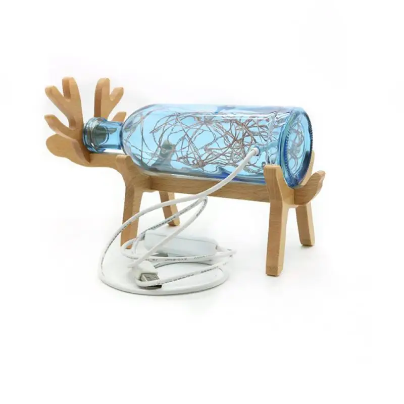 

Elk Wine Rack Decoration Wooden Modern Simple Wine Shelf Creative Storage Wine Rack Home Wine Display Rack Durable Practical