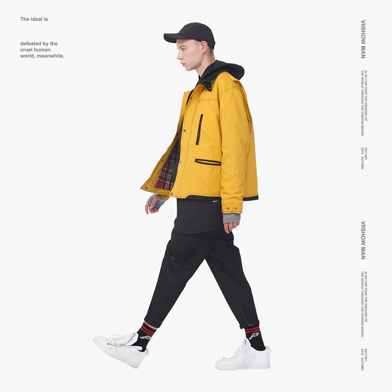 VIISHOW мужские зимние парки брендовая мужская зимняя куртка Мужская одежда 2018