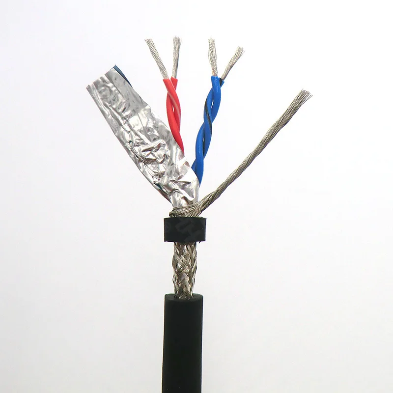 4-жильный гибкий экранированный кабель витой пары 0 14 2 26 24 мм² энкодера 485 22awg
