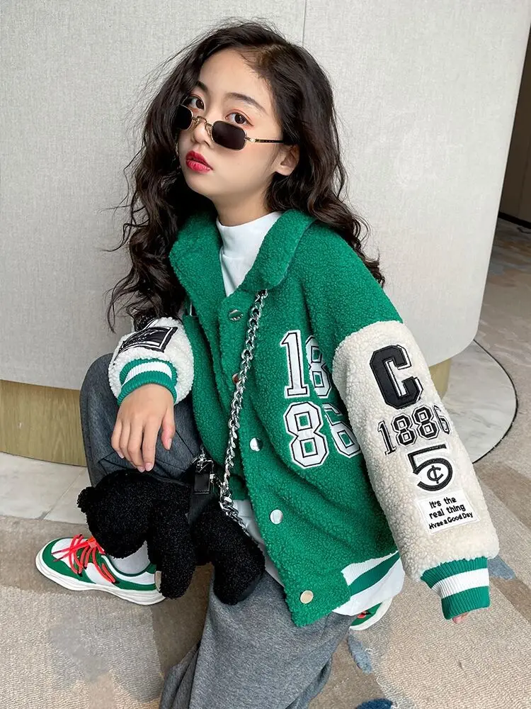 

Children Winter Jackets 2021 New Fashion Thicken Warm Label Basecoat Teen Girls Outfit