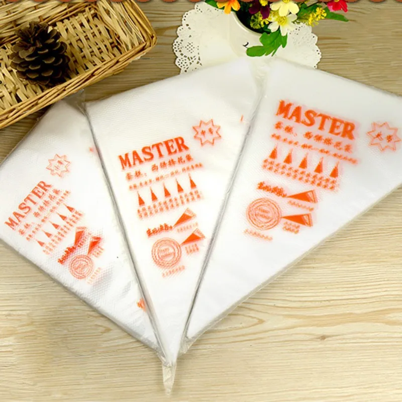 100 шт./лот одноразовый для глазури украшения торта кондитерский мешок сахара