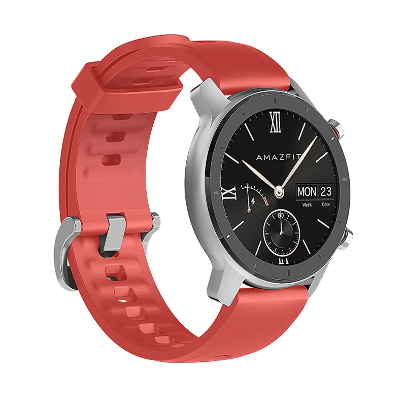 Amazfit gps+ GLONASS 42 мм gps Смарт-часы для женщин 50ATM Водонепроницаемый Фитнес-трекер Smartwatch Strava управление музыкой для Android IOS