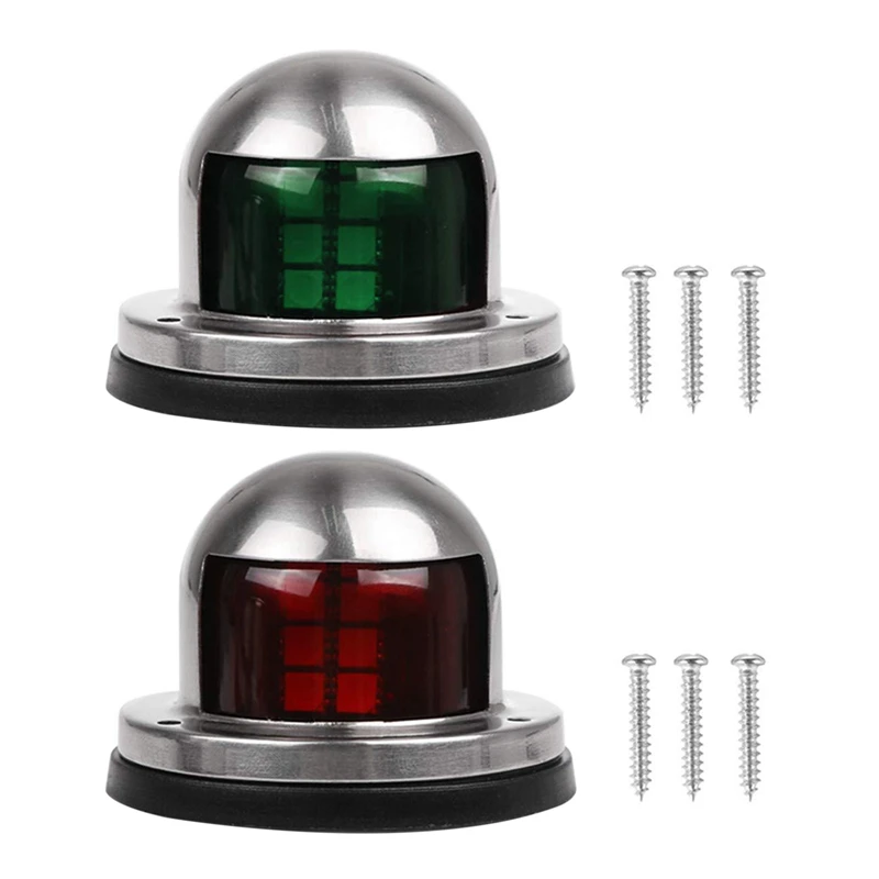 

LED Navigation Lights Deck Mount New Marine Sailing Lights for Bow Side Port Starboard Pontoons Chandlery Boat Yacht