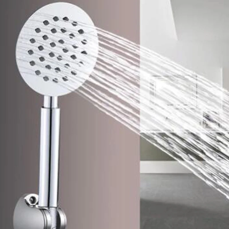 

Bathroom Rainfall Easy Clean Shower Spray Chrome Hand-held Shower Head Five Function High Pressure Water Saving Shower Head