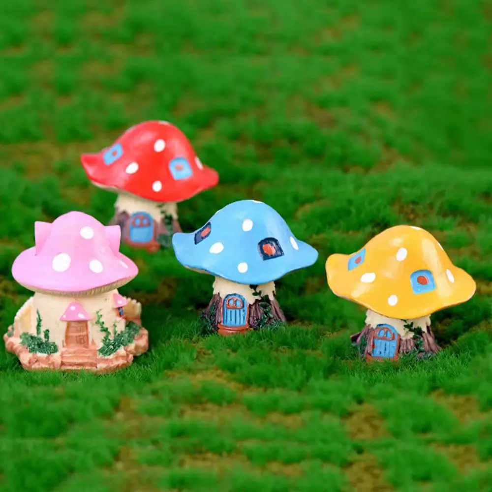5 шт Страна Стиль загородный грибной домик с Сказочный Сад миниатюра мох Стекло